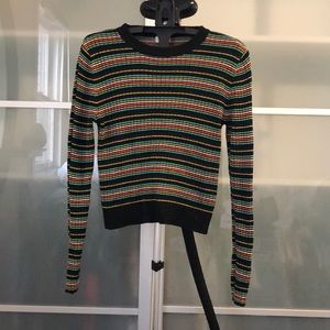 Stripped sweater. Tight fitting. Mossimo.